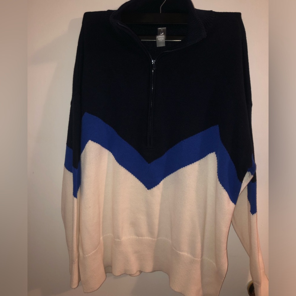 Lou & Grey LOFT tennis sweater, size XL